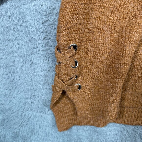 SO Goods For Life‎ Women sweater Mustard Causal Pullover Medium Long Sleeve Crew - Picture 7 of 11